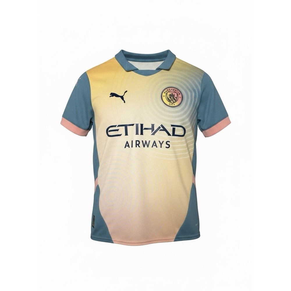Puma Man City Jersey Youth XL DryCELL Soccer Football Shirt Pastel Fan Gear
